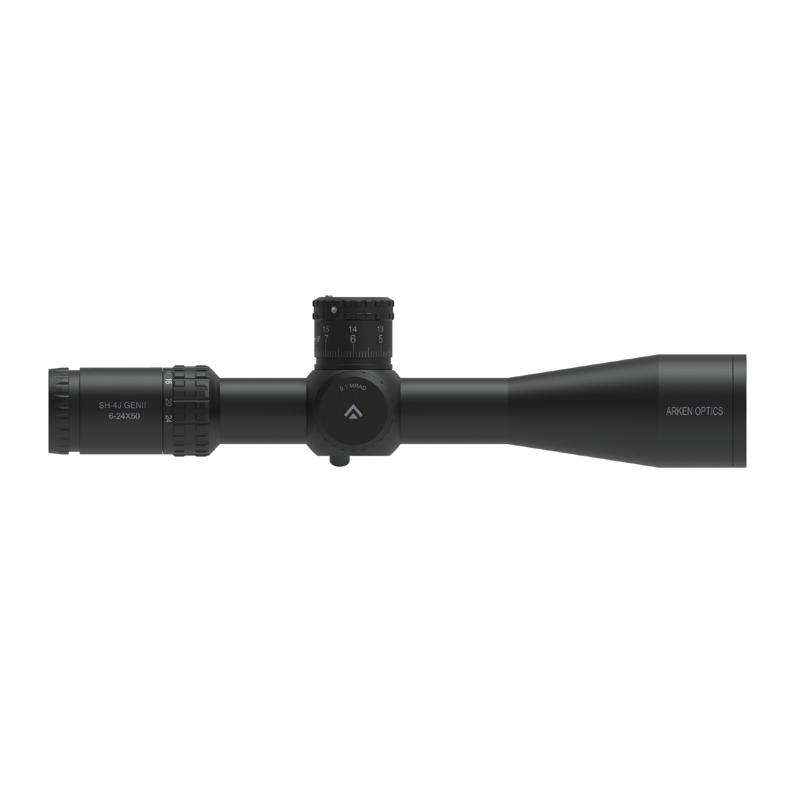 SH-4J 6-24X50 FFP Illuminated Reticle with Zero Stop - 34mm Tube