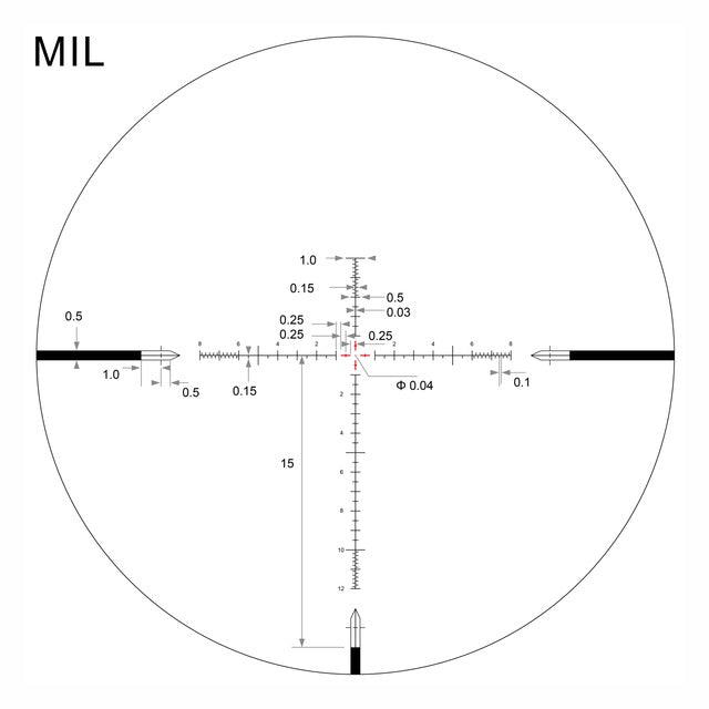 EPL-4 4-16x44 FFP Illuminated Reticle with Zero Stop - 30mm Tube