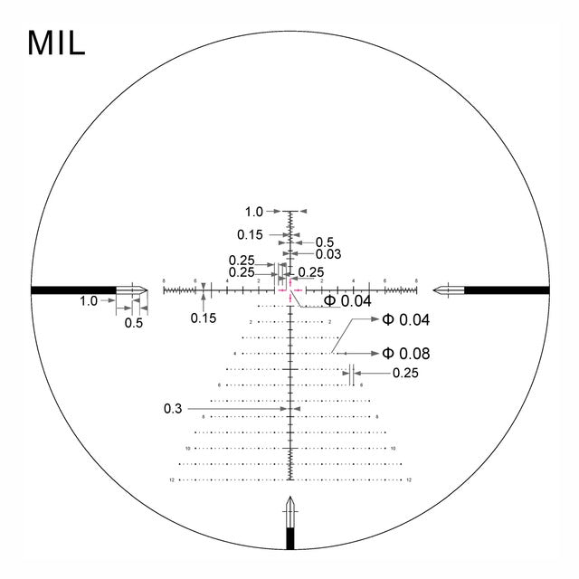 EP-5 5-25X56 FFP Illuminated Reticle with Zero Stop - 34mm Tube