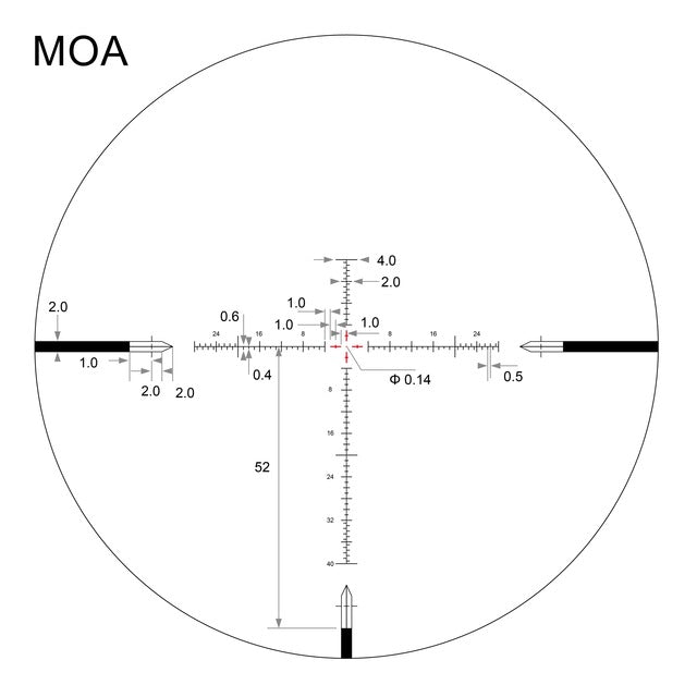 EPL-4 4-16x44 FFP Illuminated Reticle with Zero Stop - 30mm Tube