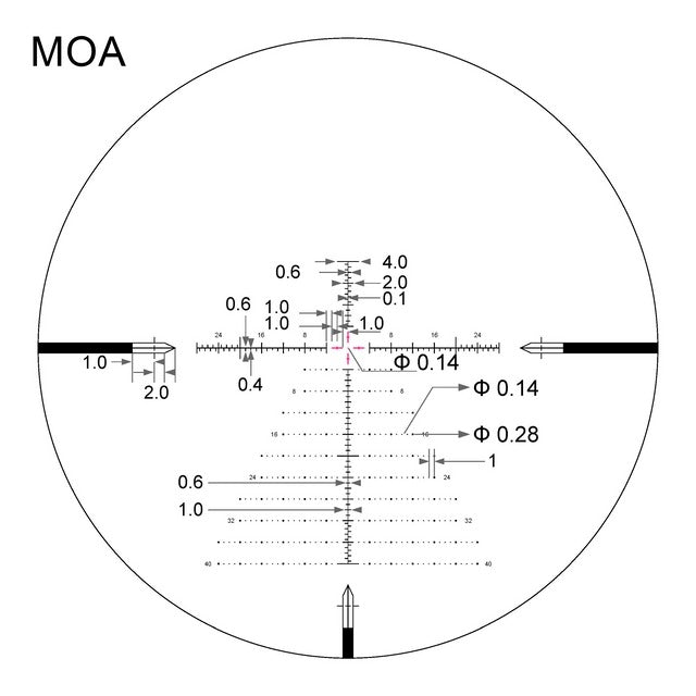 SH-4 4-16X50 GEN2 FFP Illuminated Reticle with Zero Stop - 34mm Tube